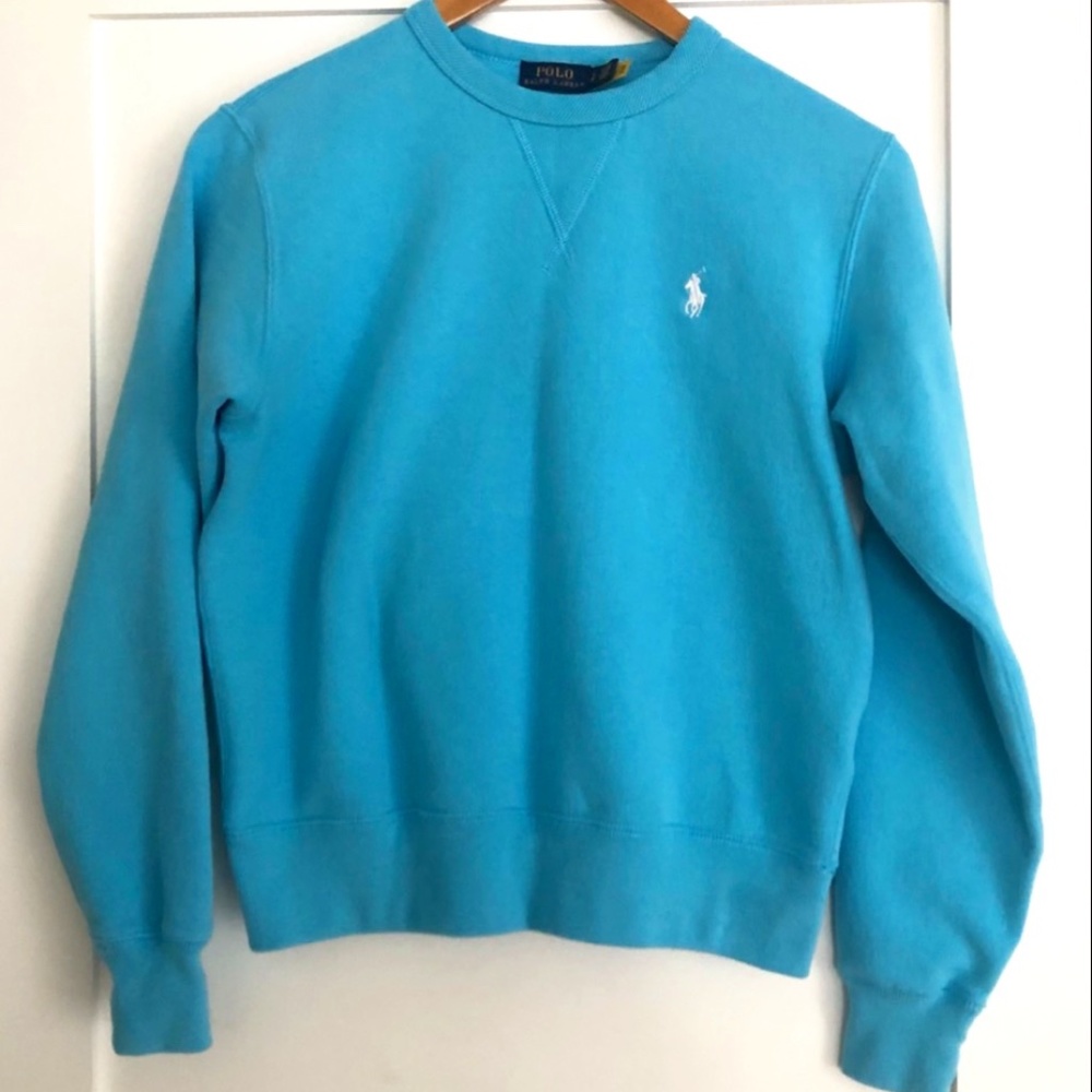 Polo Ralph Lauren Blue Sweatshirt Small Petite